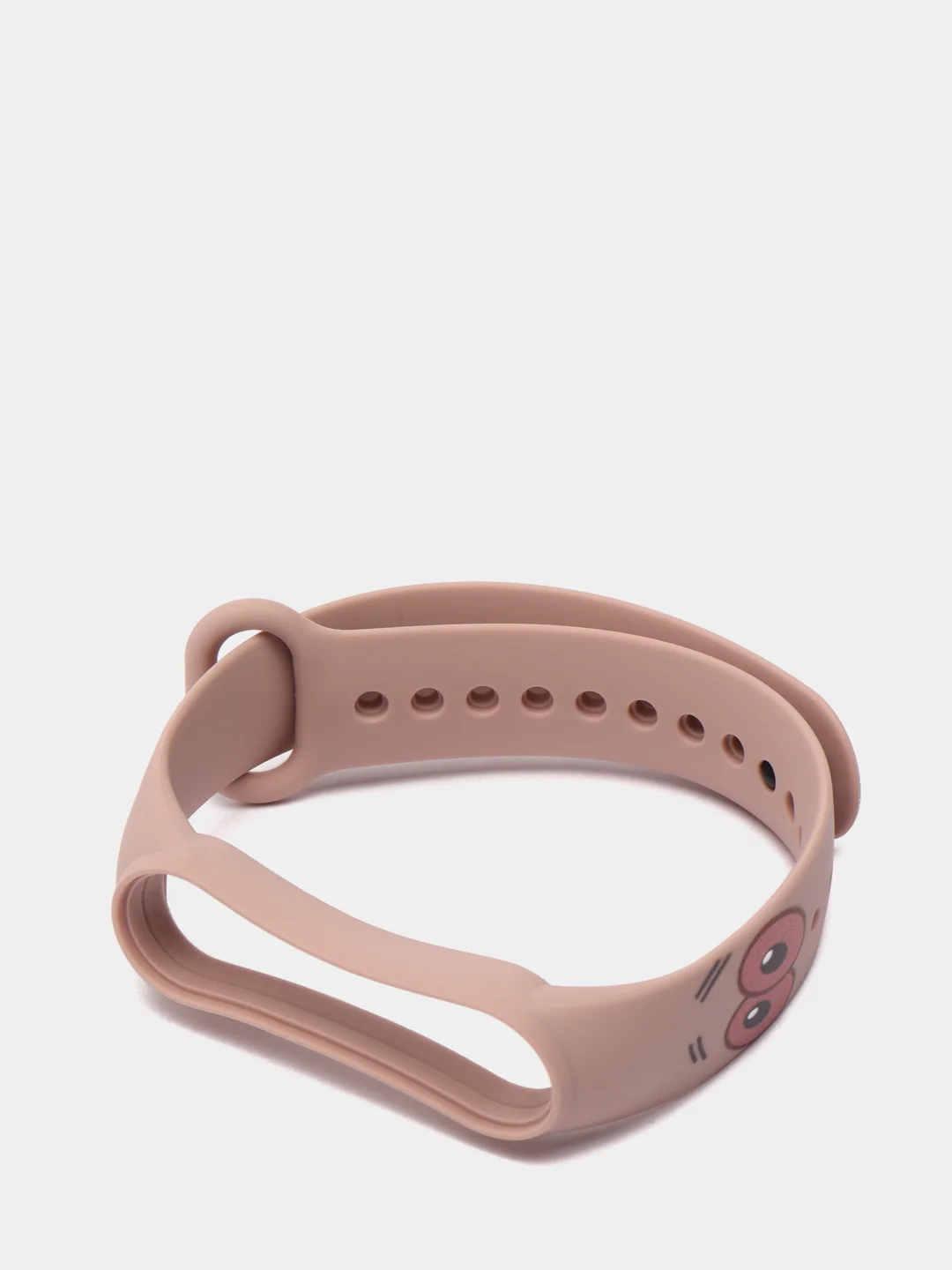 Пудровый ремешок Mi Band 5 / Mi Band 6, с рисунком, силиконовый
