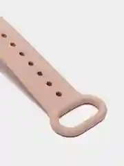 Пудровый ремешок Mi Band 5 / Mi Band 6, с рисунком, силиконовый