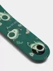 Зеленый ремешок Mi Band 5 / Mi Band 6, с рисунком, силиконовый