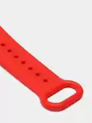 Красный ремешок Mi Band 5 / Mi Band 6, с рисунком, силиконовый