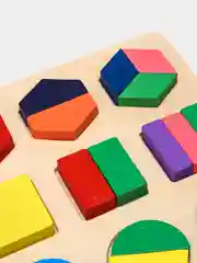 Синий логическая игра / Логический планшет/Деревянные развивающие игрушки/Вкладыши/ Сортер/Пазлы