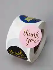 Наклейки Спасибо, "Thank You", 500 штук в рулоне