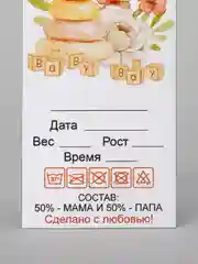 Бирка на выписку мальчику