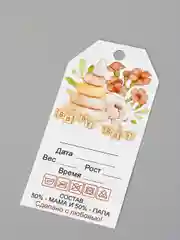 Бирка на выписку мальчику