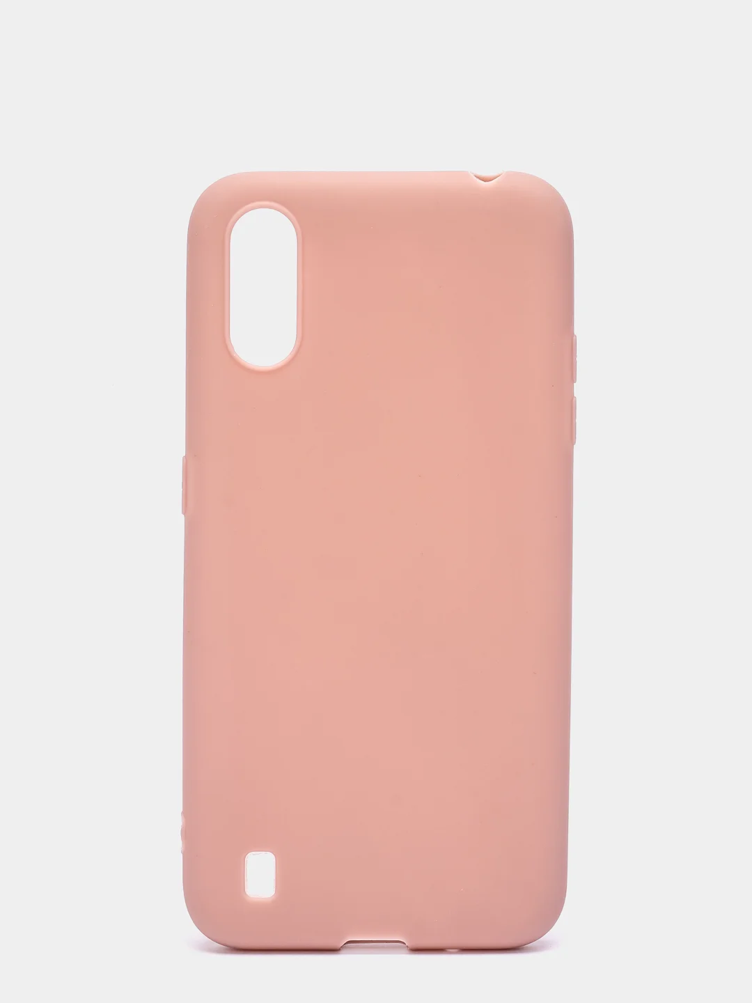 Бежевый чехол Samsung Galaxy A01 / M01 / Самсунг Галакси А01 / М01 силиконовый цветной матовый