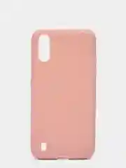 Бежевый чехол Samsung Galaxy A01 / M01 / Самсунг Галакси А01 / М01 силиконовый цветной матовый