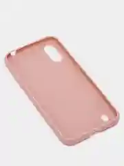 Бежевый чехол Samsung Galaxy A01 / M01 / Самсунг Галакси А01 / М01 силиконовый цветной матовый