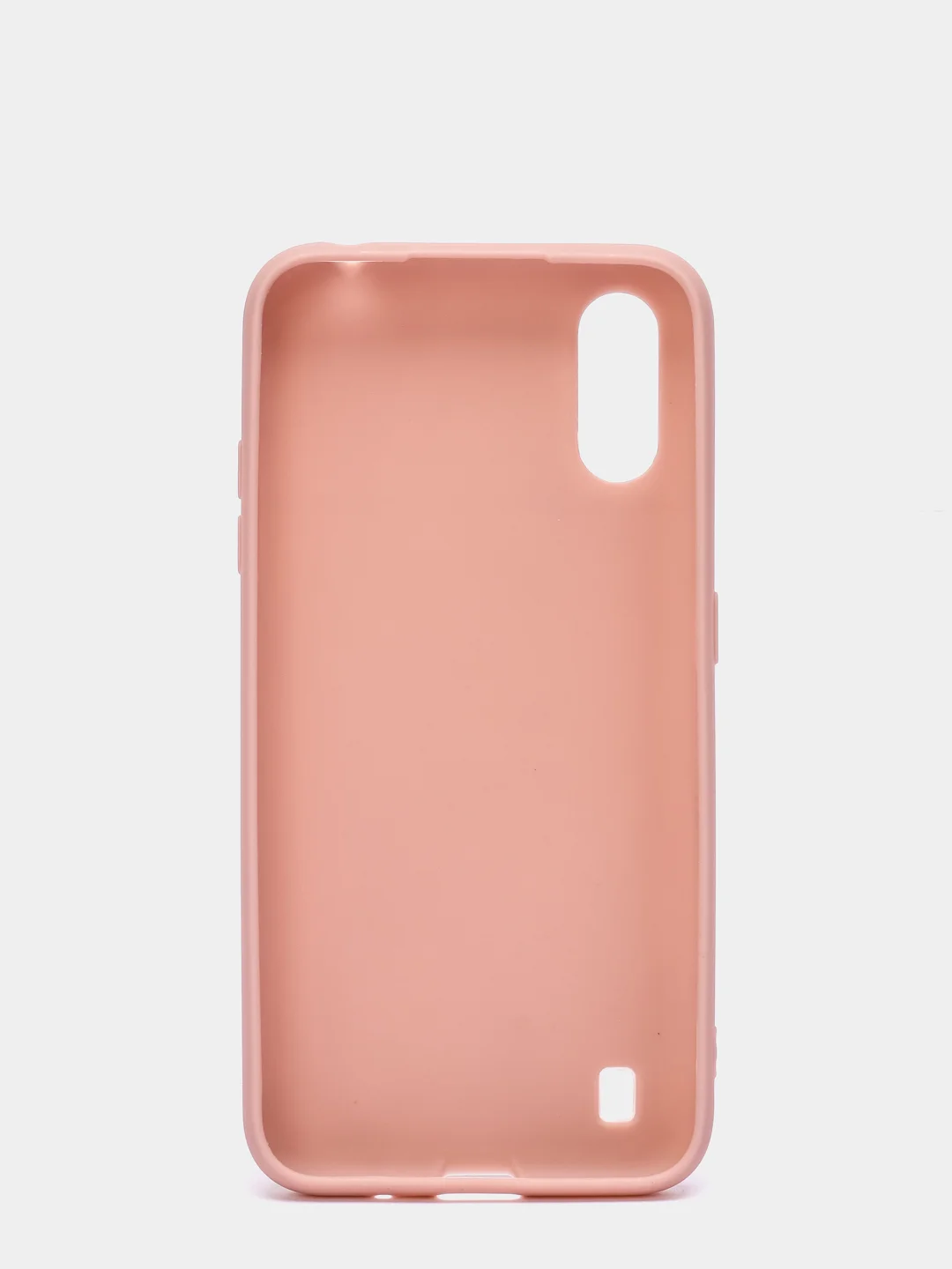Бежевый чехол Samsung Galaxy A01 / M01 / Самсунг Галакси А01 / М01 силиконовый цветной матовый