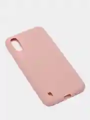 Бежевый чехол Samsung Galaxy A01 / M01 / Самсунг Галакси А01 / М01 силиконовый цветной матовый