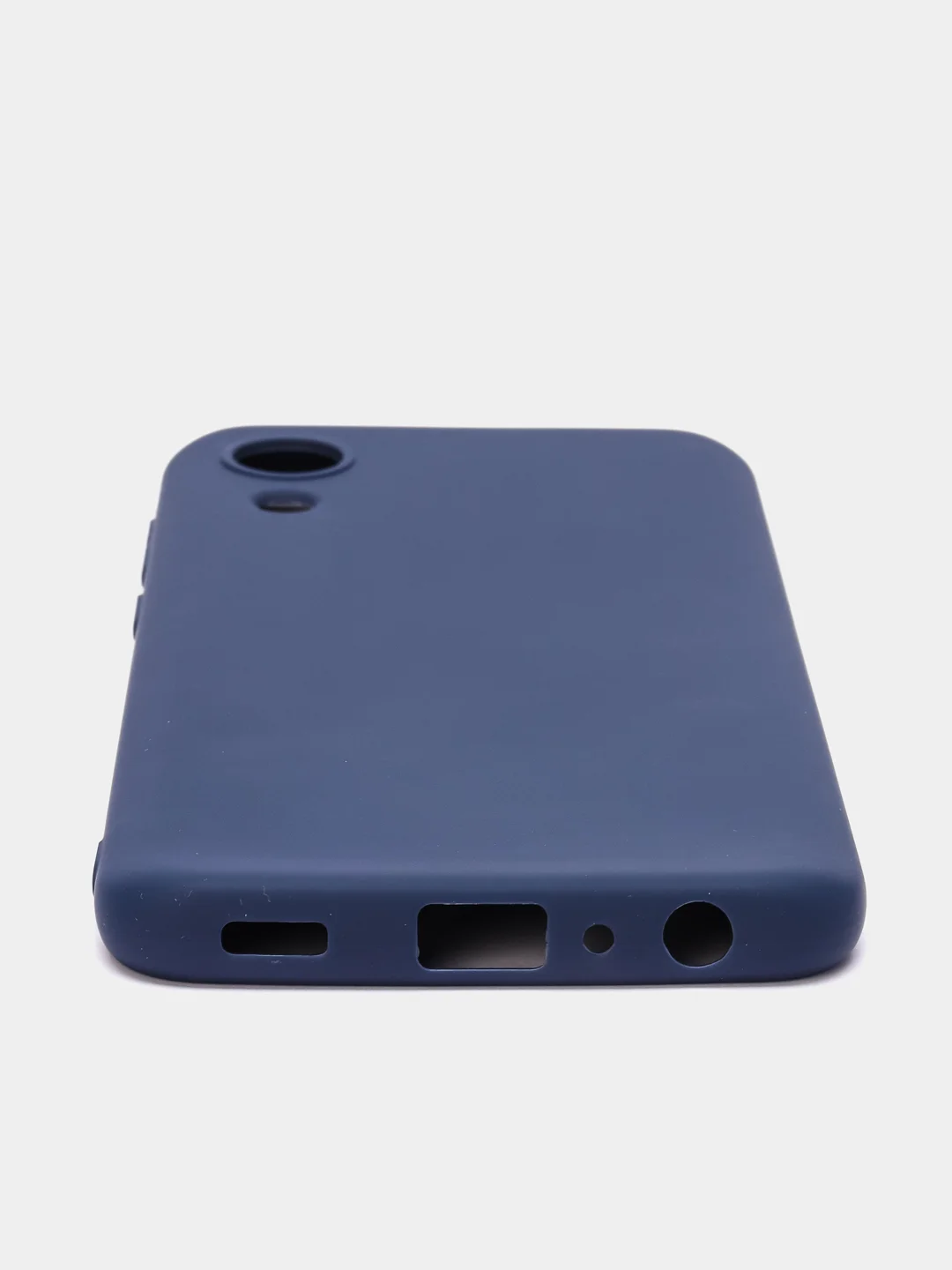 Синий чехол Samsung Galaxy A03 core, силиконовый