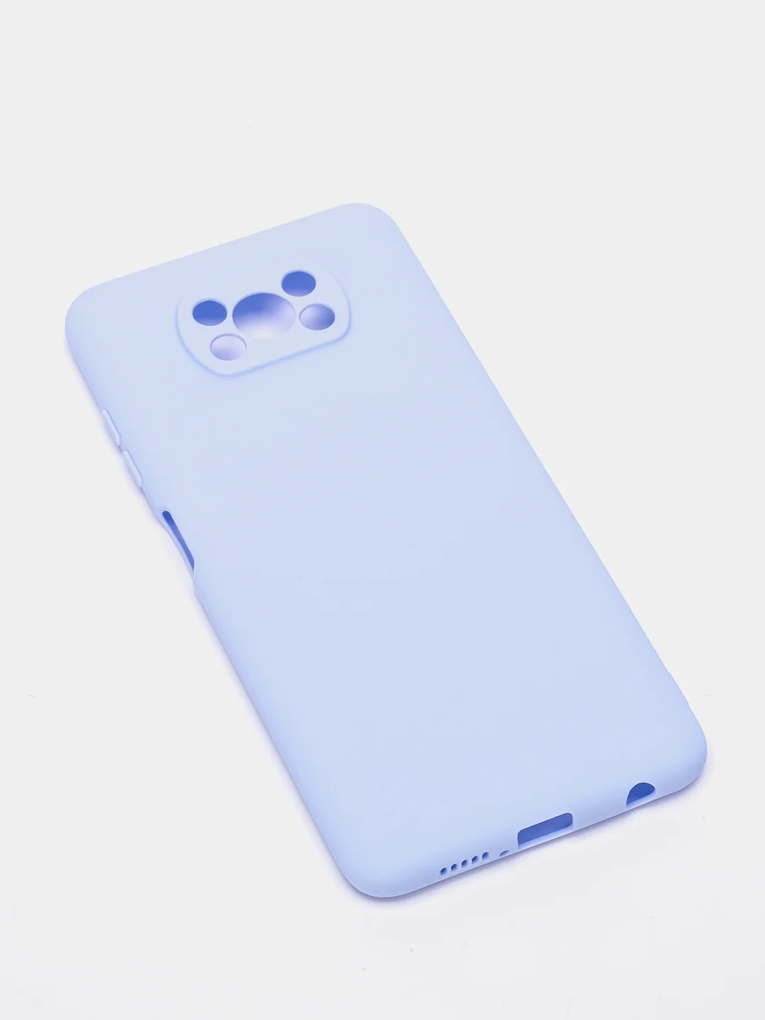 Небесно-голубой чехол Xiaomi Poco X3 NFC / Poco X3 Pro, силиконовый