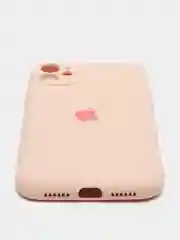 Коралловый меланж чехол на iPhone 11, 13, 12, XR, Pro, Max, Mini, бархатный
