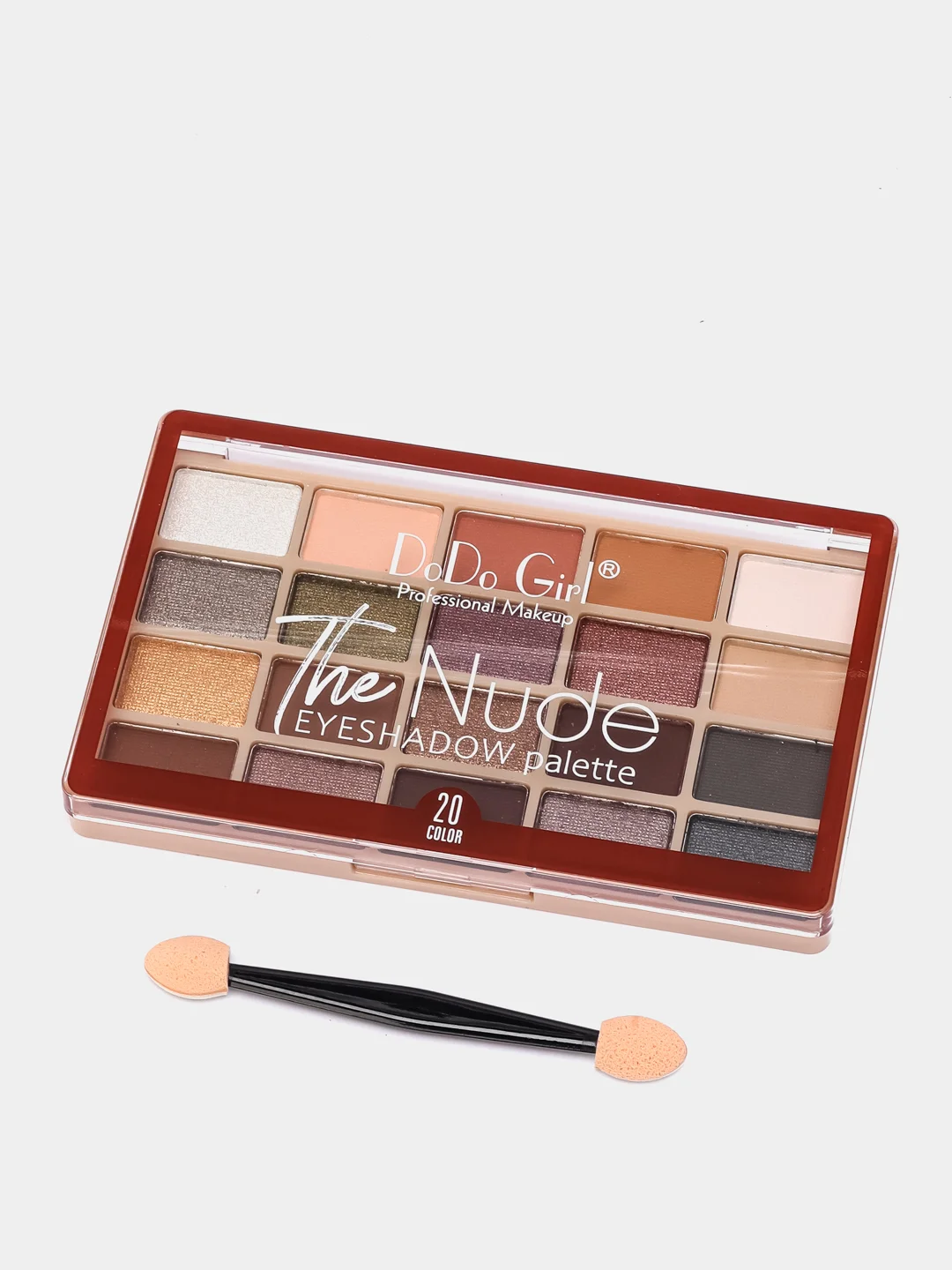 Черный тени для век DoDo Girl The Nude eyeshadow palette 20 цветов/3 вида /Додо палетка теней