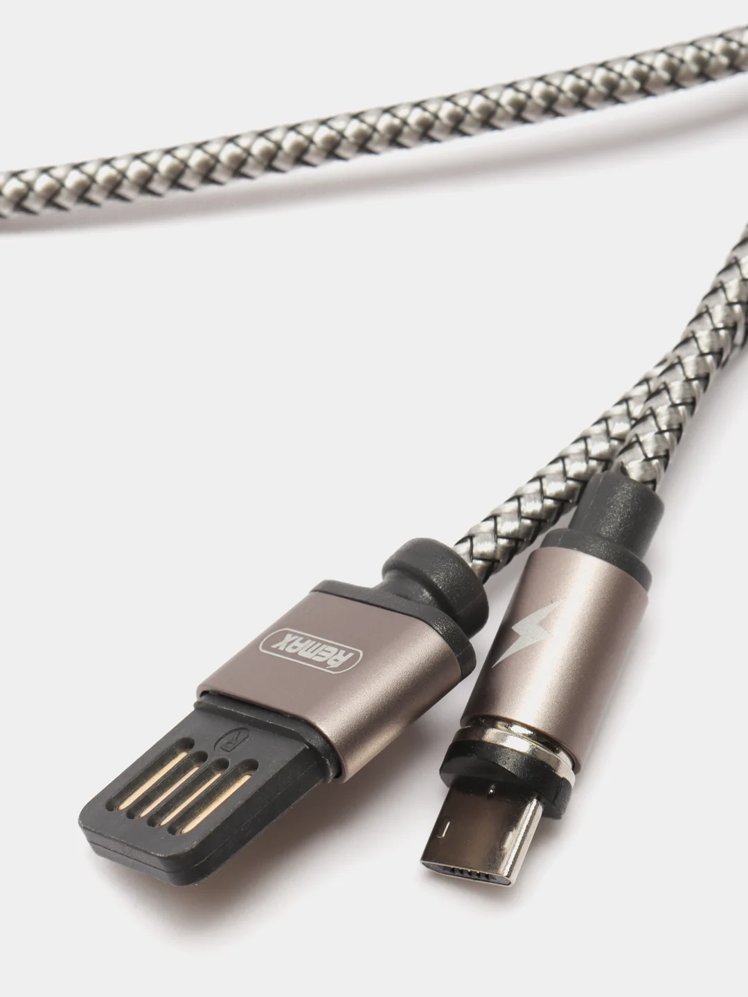 Золотой кабель зарядки магнитный MicroUSB REMAX Gravity series Data Cable RC-095m