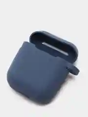 Темно-синий чехол для наушников Apple AirPods 1, 2, TWS i9s, i10, i12, i13, i14, i15, i100