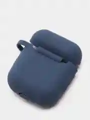 Темно-синий чехол для наушников Apple AirPods 1, 2, TWS i9s, i10, i12, i13, i14, i15, i100