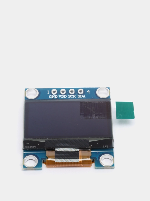 Дисплей OLED 0.96" 128*64 12864 4 контакта синие символы IIC/I2C