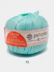 Мятный пряжа Пехорка "Цветное Кружево", хлопок мерсеризованный, 50 г, 475 м