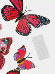 Интерьерные наклейки Бабочки 3D объемные клеевые для декора стен, набор 12 штук