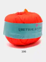 Рыжий пряжа Пехорка "Цветное Кружево", хлопок мерсеризованный, 50 г, 475 м