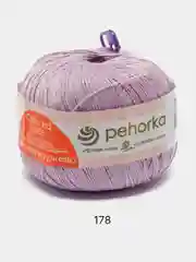 Сиреневый пряжа Пехорка "Цветное Кружево", хлопок мерсеризованный, 50 г, 475 м