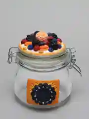 Баночка с декором из полимерной глины "Вкусный чизкейк"