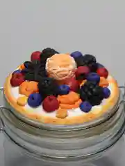 Баночка с декором из полимерной глины "Вкусный чизкейк"