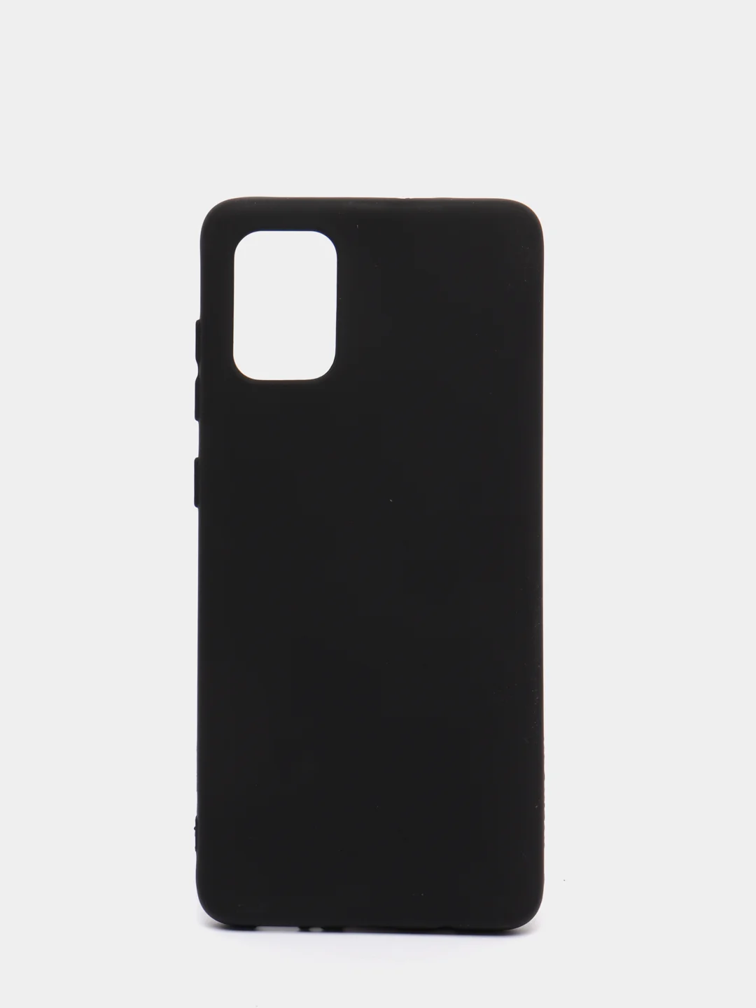 Черный чехол Siliconе Case для Samsung A71 Cамсунг А71 soft touch