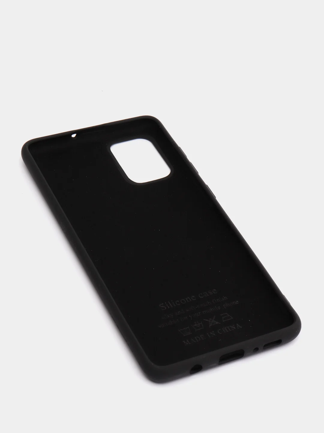 Черный чехол Siliconе Case для Samsung A71 Cамсунг А71 soft touch