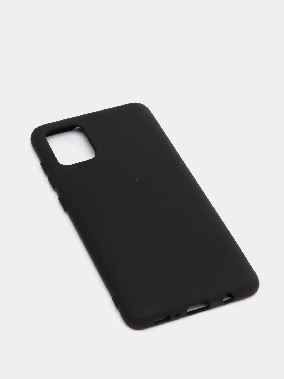 Черный чехол Siliconе Case для Samsung A71 Cамсунг А71 soft touch