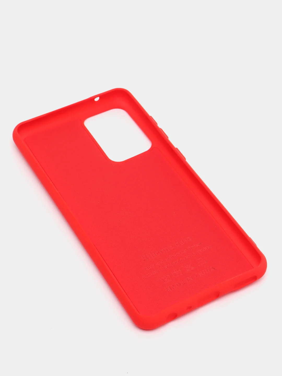 Красный чехол Siliconе Case для Samsung A52 Cамсунг А52 soft touch