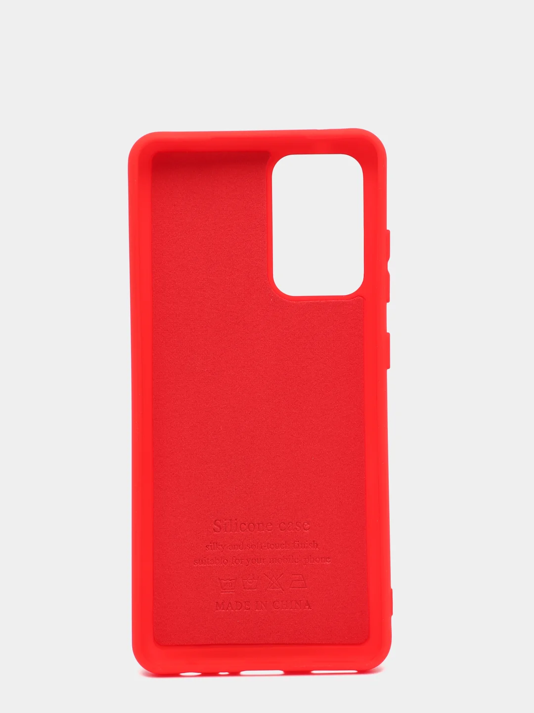 Красный чехол Siliconе Case для Samsung A52 Cамсунг А52 soft touch