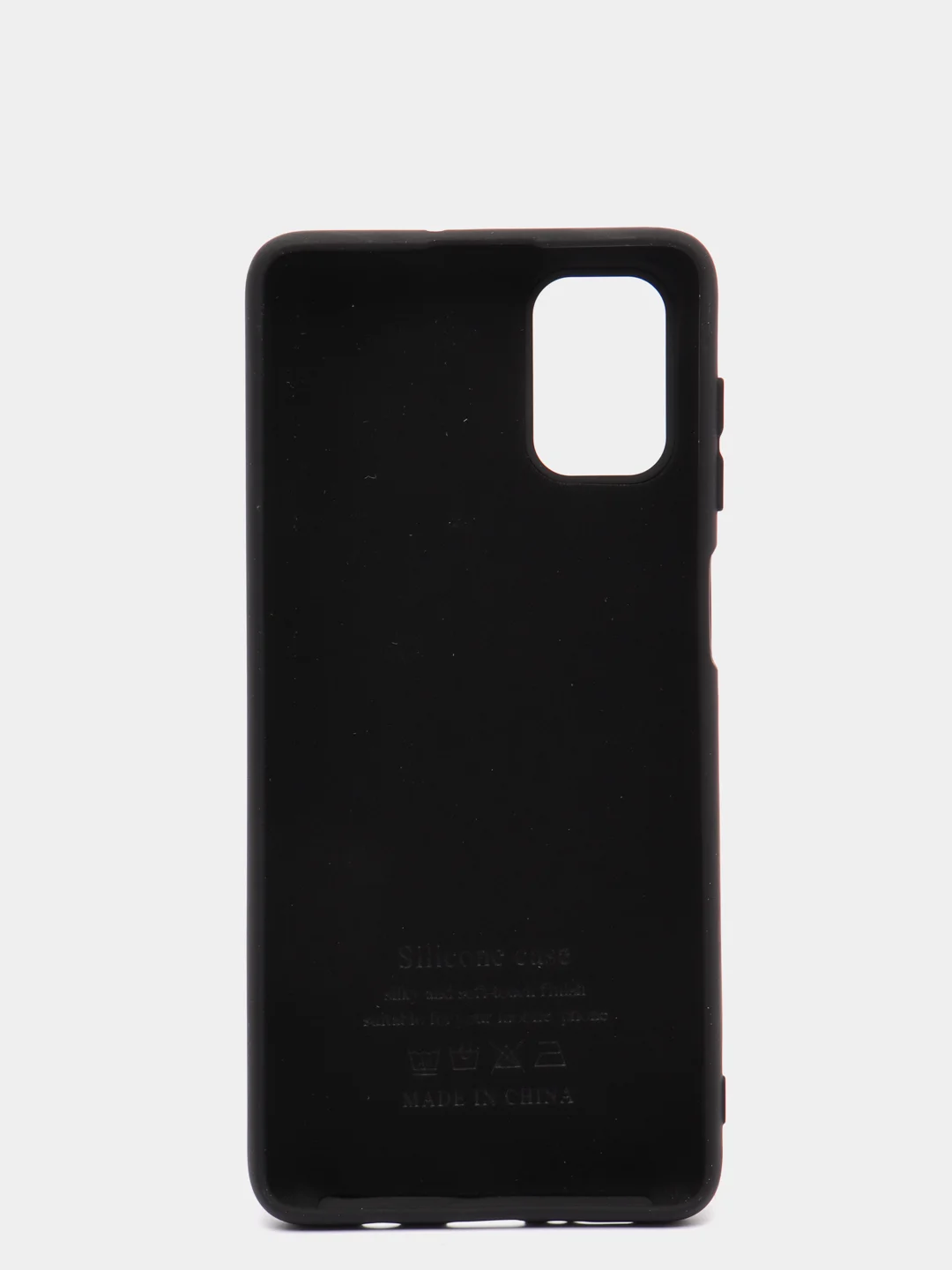 Черный чехол Siliconе Case для Samsung M51 Cамсунг М51 soft touch