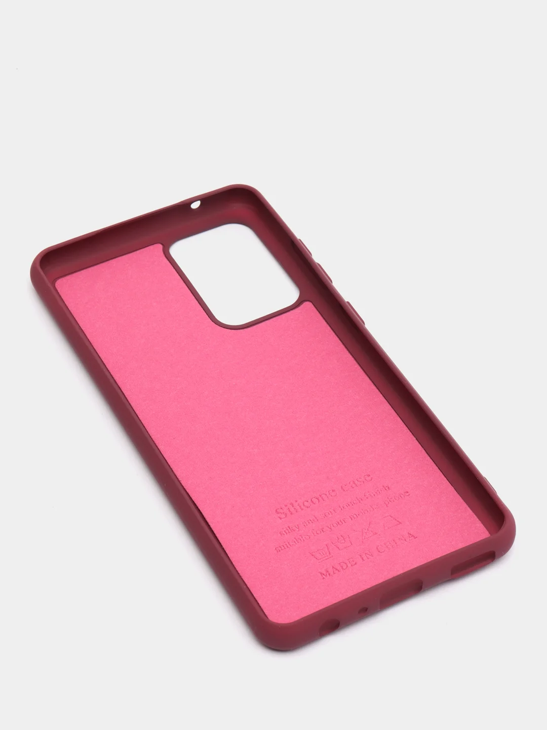 Тёмно-бордовый чехол Siliconе Case для Samsung A52 Cамсунг А52 soft touch