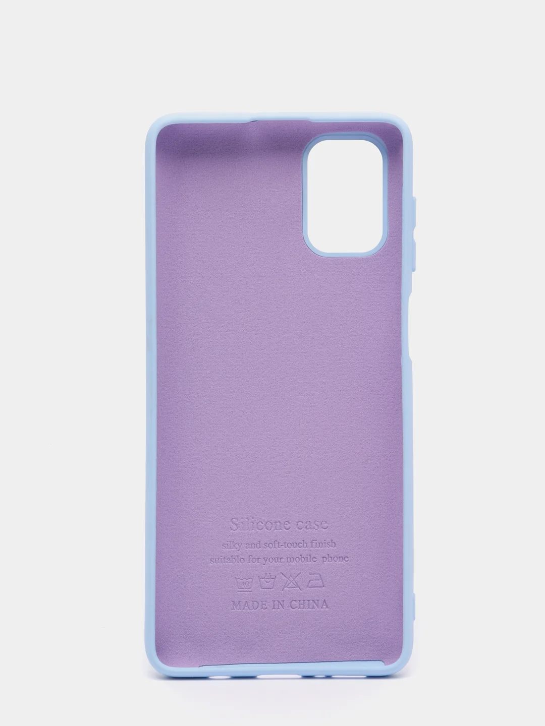Голубой чехол Siliconе Case для Samsung M51 Cамсунг М51 soft touch