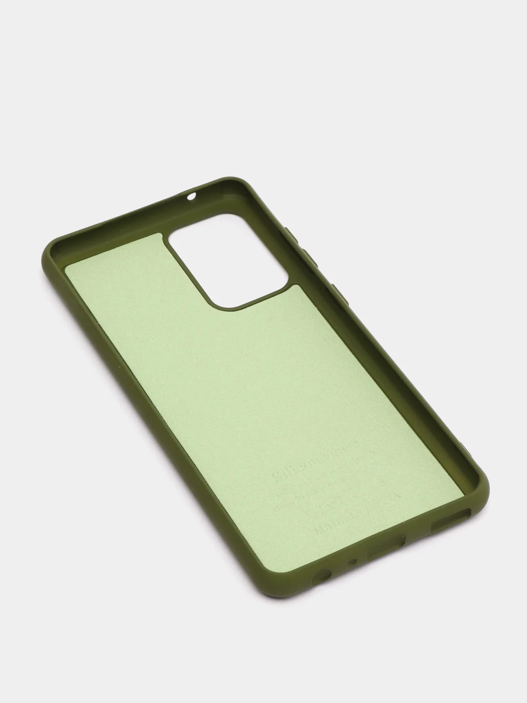 Зелёный хаки чехол Siliconе Case для Samsung A52 Cамсунг А52 soft touch