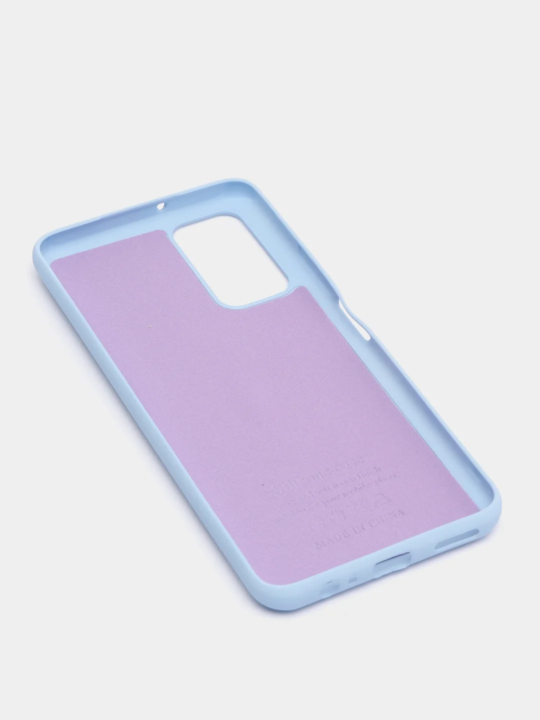Голубой силиконовый чехол с Soft-touch покрытием Honor 10X Lite