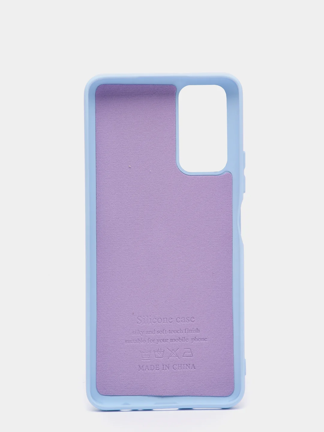 Голубой силиконовый чехол с Soft-touch покрытием Honor 10X Lite