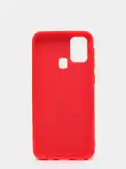 Красный чехол Siliconе Case для Samsung M31 Cамсунг М31 soft touch