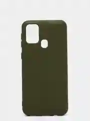 Зелёный хаки чехол Siliconе Case для Samsung M31 Cамсунг М31 soft touch