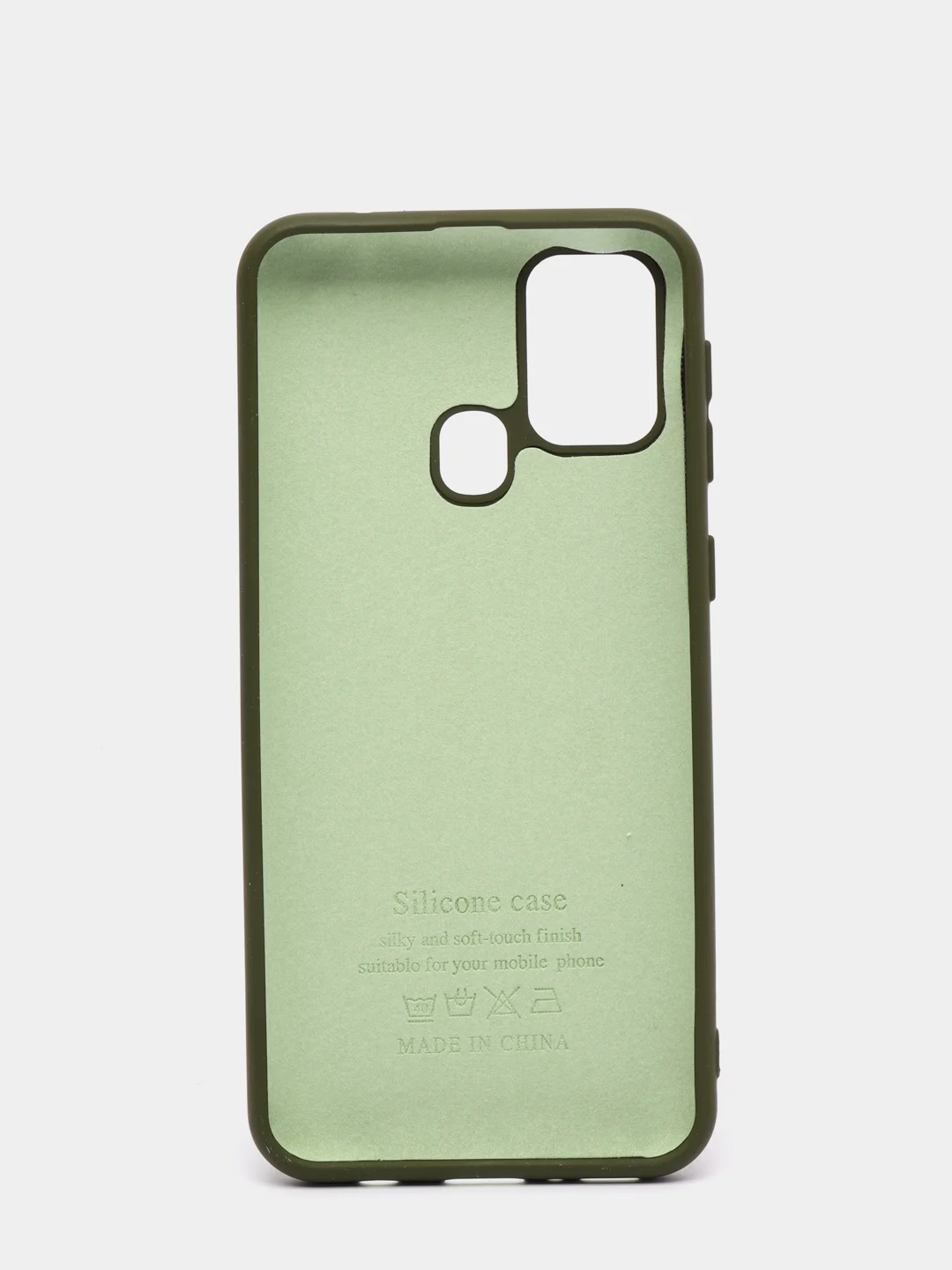 Зелёный хаки чехол Siliconе Case для Samsung M31 Cамсунг М31 soft touch