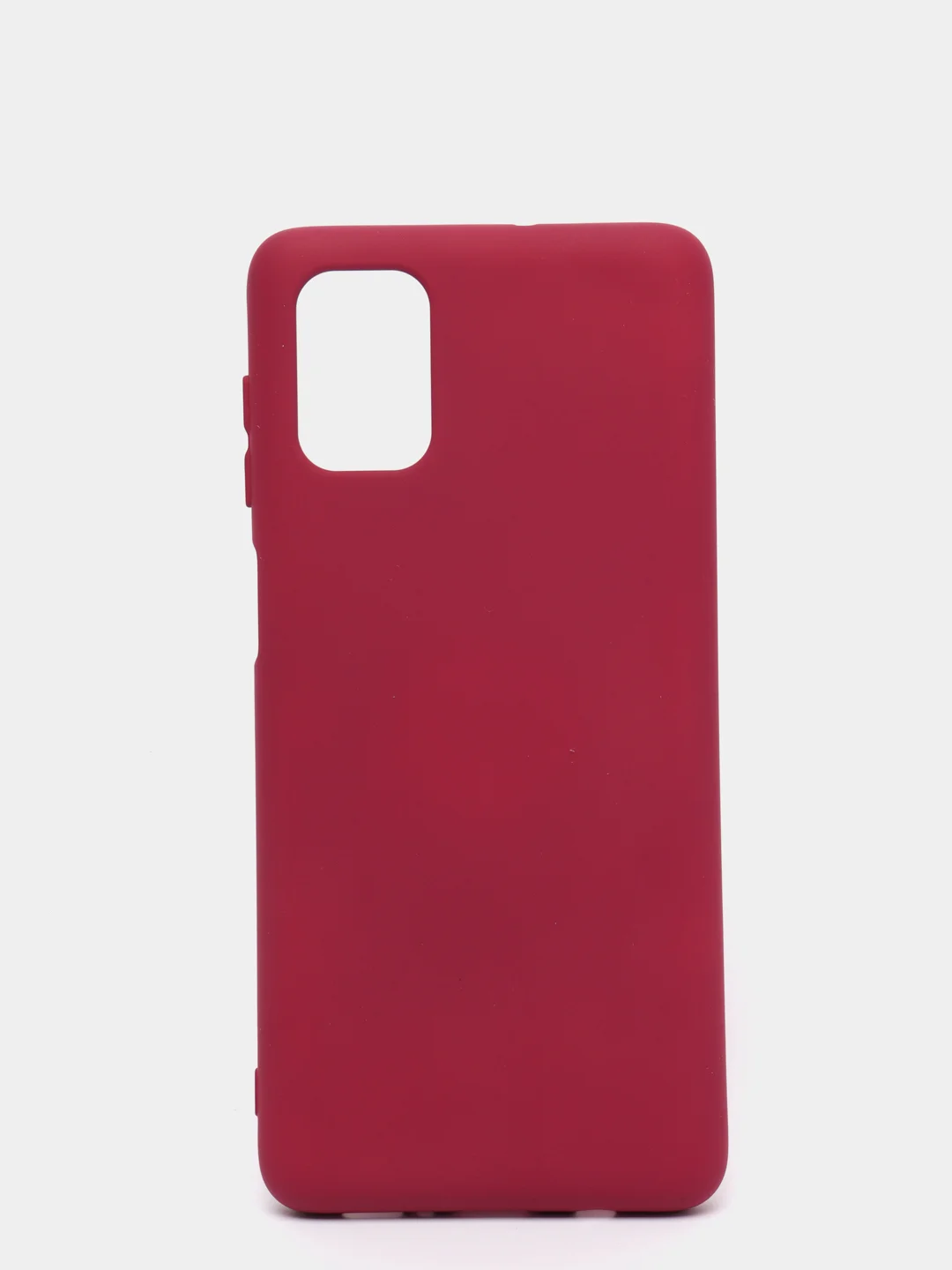 Тёмно-бордовый чехол Siliconе Case для Samsung M51 Cамсунг М51 soft touch