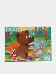 Голубой пазл, 60 элементов, животные