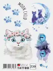 Временная татуировка "Кошка"