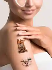 Временная татуировка "Кошки"