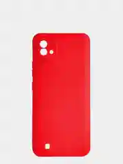 Красный чехол для Realme C20, C11 2021 силиконовый матовый
