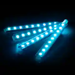 Голубой диодная подсветка салона и зоны ног автомобиля ElectroKot, 4 модуля, 36 LED, разные цвета