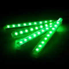 Зеленый диодная подсветка салона и зоны ног автомобиля ElectroKot, 4 модуля, 36 LED, разные цвета