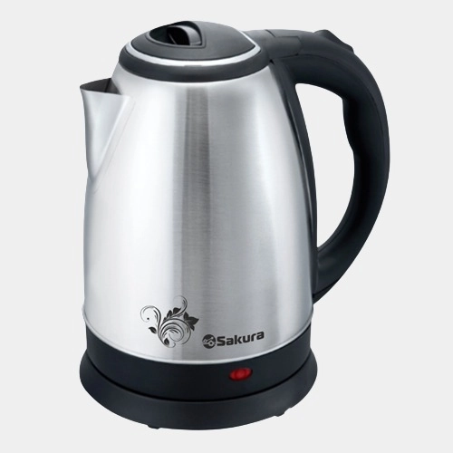 Чайник электрический Sakura SA-2134S, нержавеющая сталь, глянцевая, 1,8 л