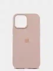 Бежевый меланж чехол для iPhone 13, Pro, Max, Silicone закрытый низ с логотипом